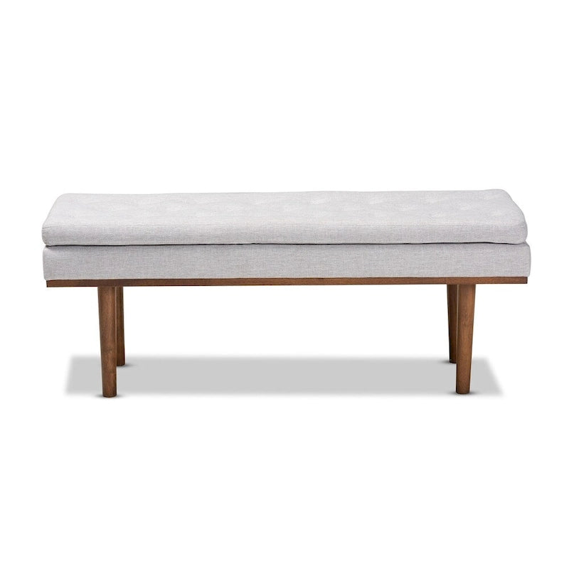 Banc rembourré Carson Carrington Ufas de style moderne du milieu du siècle