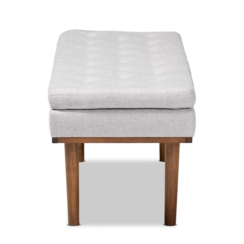 Banc rembourré Carson Carrington Ufas de style moderne du milieu du siècle