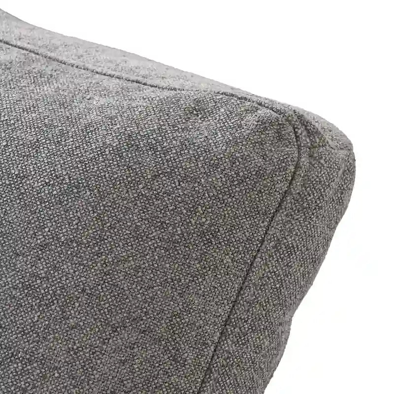 Canapé sectionnel modulable en lin en forme de U avec plusieurs coussins