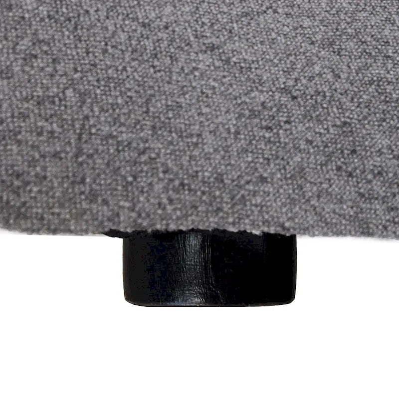 Canapé sectionnel modulable en lin en forme de U avec plusieurs coussins