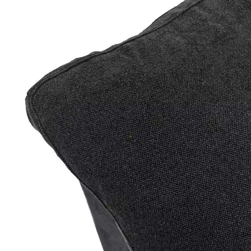 Canapé sectionnel modulable en lin en forme de U avec plusieurs coussins