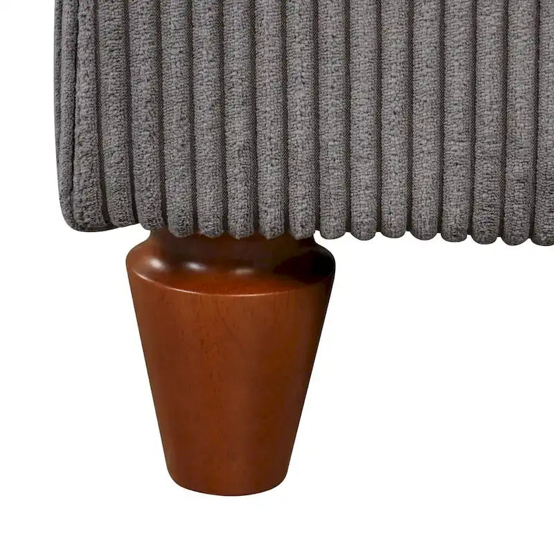 Canapé d'angle modulable avec ottoman en forme de L pour salon, bureau
