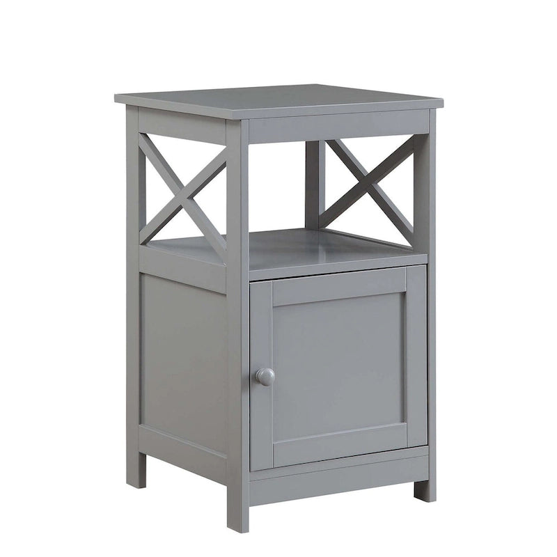 Table d'appoint Oxford de Convenience Concepts avec meuble de rangement et étagère