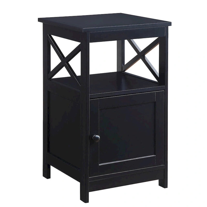 Table d'appoint Oxford de Convenience Concepts avec meuble de rangement et étagère