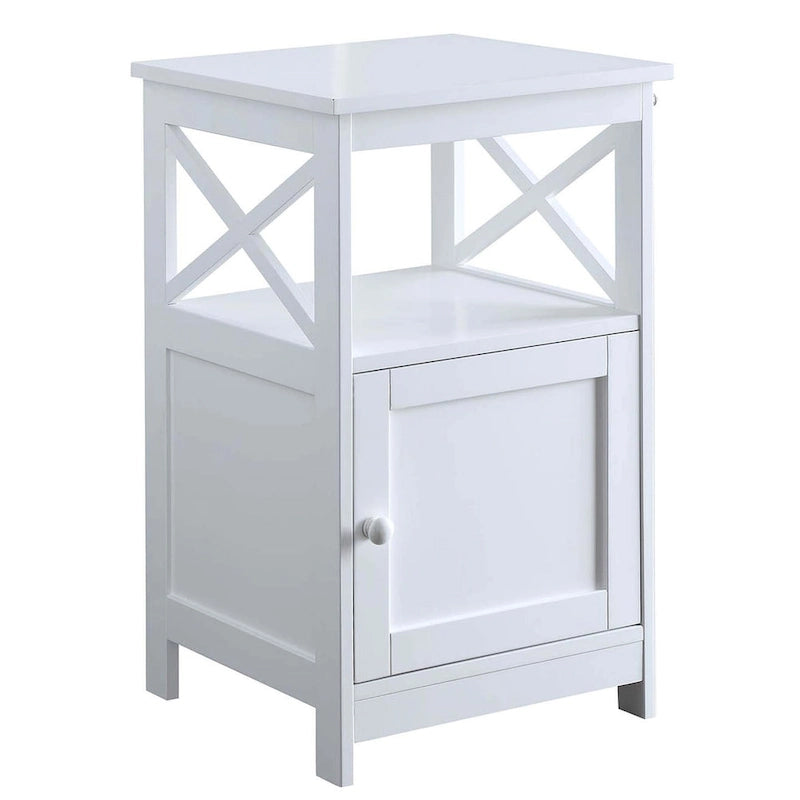 Table d'appoint Oxford de Convenience Concepts avec meuble de rangement et étagère