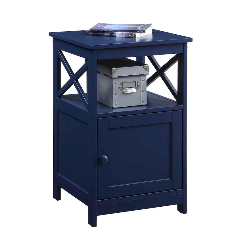 Table d'appoint Oxford de Convenience Concepts avec meuble de rangement et étagère