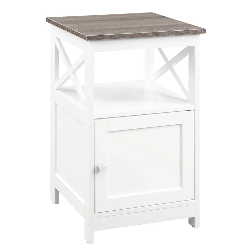 Table d'appoint Oxford de Convenience Concepts avec meuble de rangement et étagère