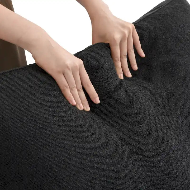 Canapé sectionnel de 80 po en lin avec revêtement en tissu