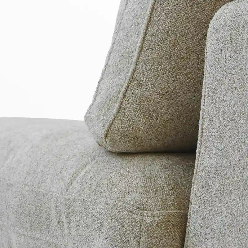Canapé sectionnel de 80 po en lin avec revêtement en tissu