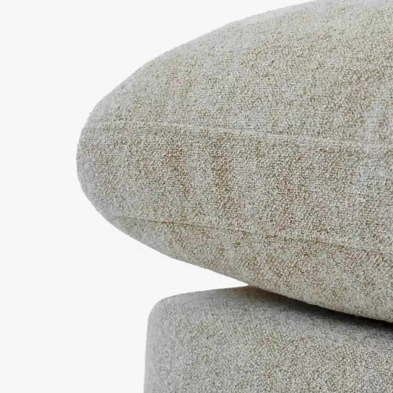 Canapé sectionnel de 80 po en lin avec revêtement en tissu