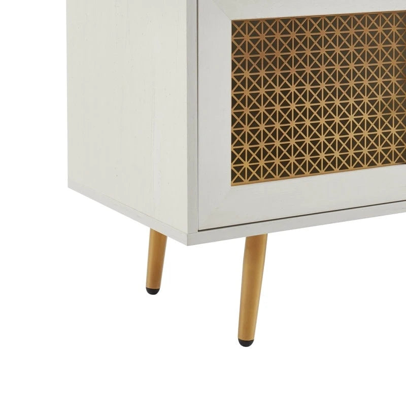 Meuble TV 150 cm pour téléviseur 65 pouces, console média de centre de divertissement classique - 150 x 39,4 x 53,1 cm (LxPxH)