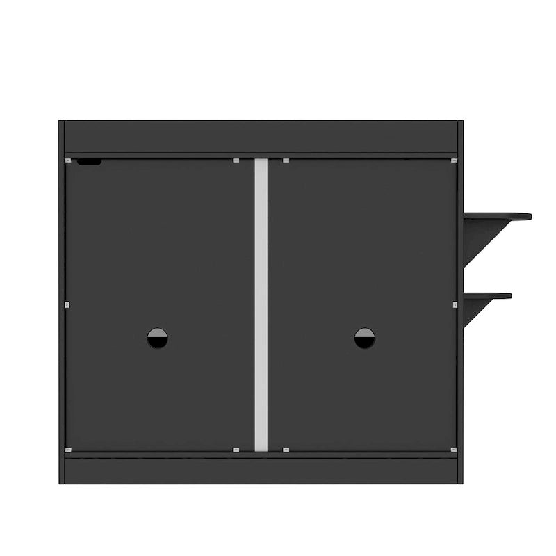 Meuble pour litière de chat avec étagère de rangement 40"