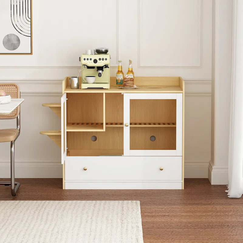 Meuble pour litière de chat avec étagère de rangement 40"