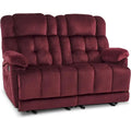 Canapé inclinable électrique MCombo avec fonction chauffage et massage, en tissu 6237