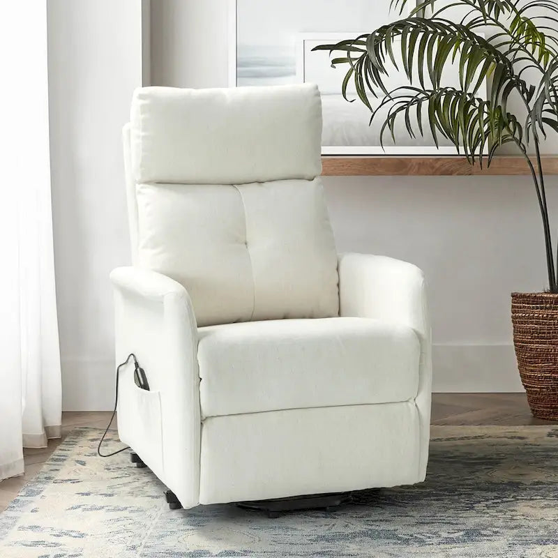 Fauteuil inclinable Elisa Power avec assistance au levage et base en métal
