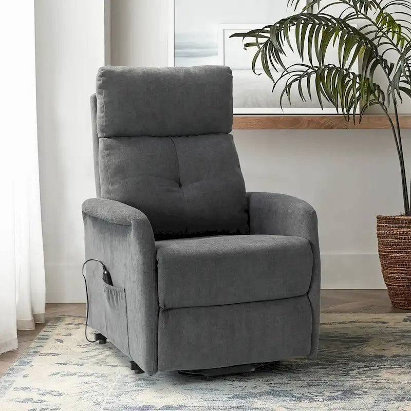 Fauteuil inclinable Elisa Power avec assistance au levage et base en métal