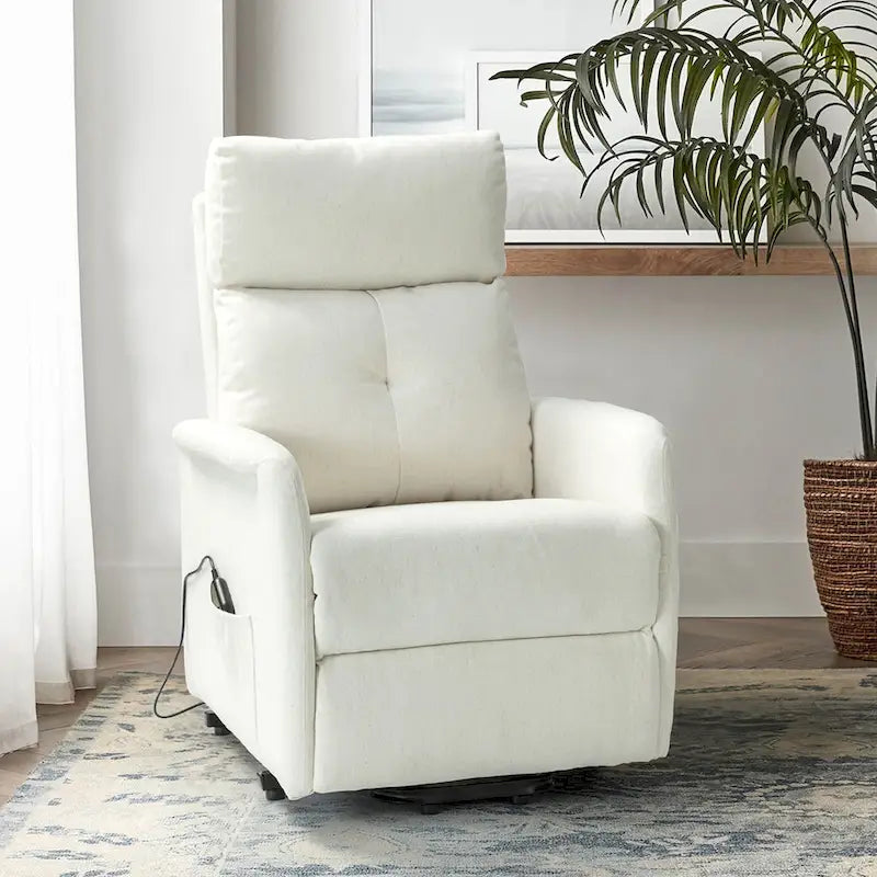 Elisa Power Remote Lift Assist Recliner with Metal Base