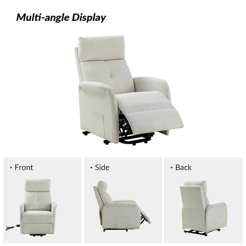 Fauteuil inclinable Elisa Power avec assistance au levage et base en métal