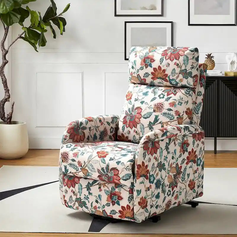 Fauteuil inclinable Elisa Power avec assistance au levage et base en métal