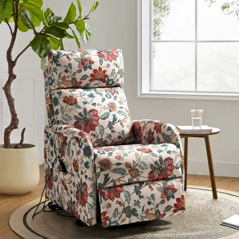 Fauteuil inclinable Elisa Power avec assistance au levage et base en métal