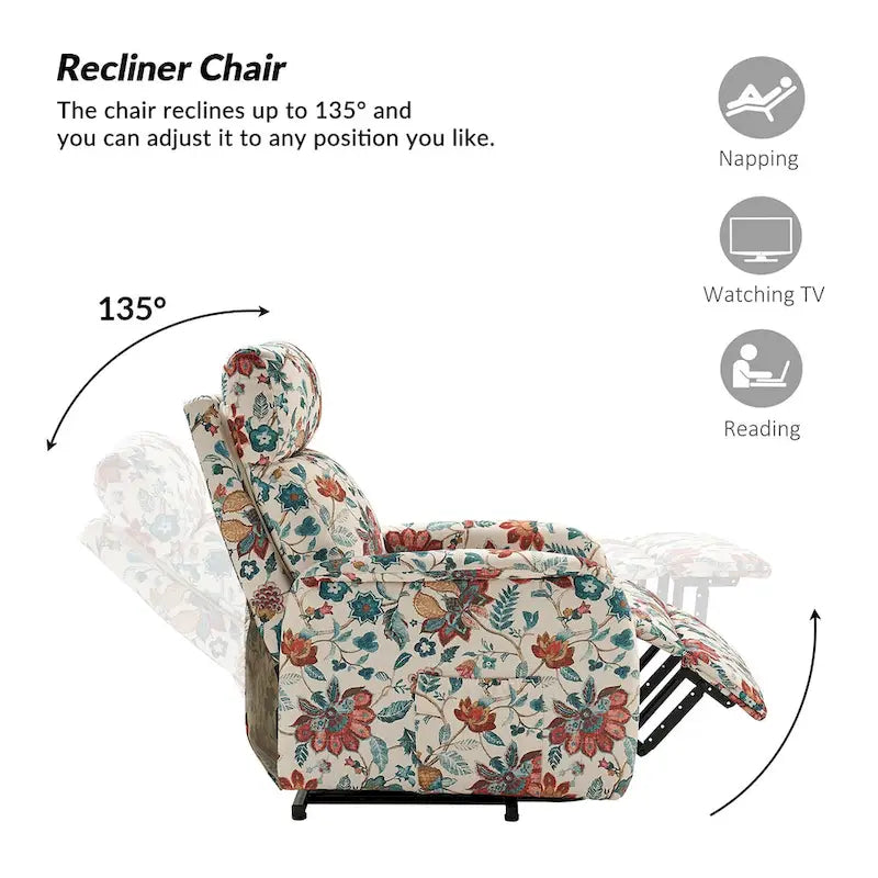 Fauteuil inclinable Elisa Power avec assistance au levage et base en métal