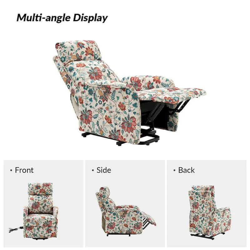 Fauteuil inclinable Elisa Power avec assistance au levage et base en métal