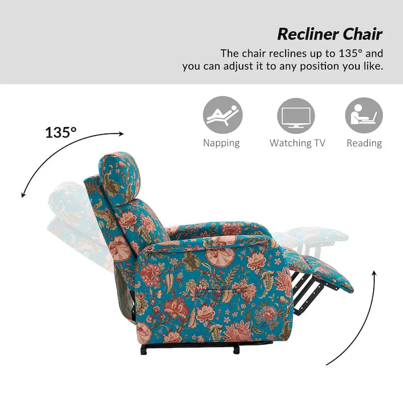 Fauteuil inclinable Elisa Power avec assistance au levage et base en métal