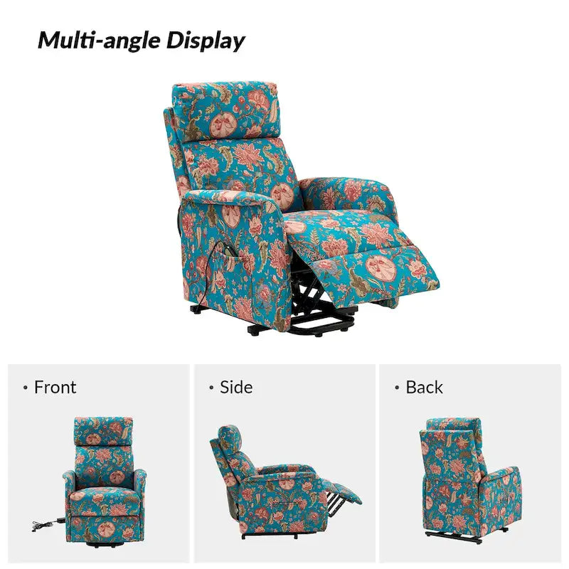 Fauteuil inclinable Elisa Power avec assistance au levage et base en métal