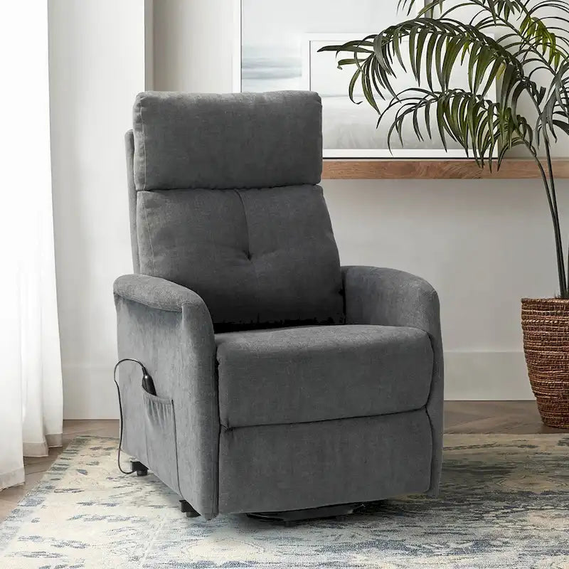 Fauteuil inclinable Elisa Power avec assistance au levage et base en métal