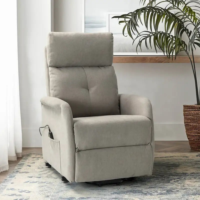 Fauteuil inclinable Elisa Power avec assistance au levage et base en métal