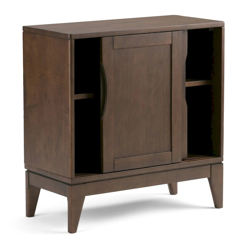 Meuble de rangement bas WYNDENHALL Pearson en BOIS MASSIF, largeur 30 pouces, style moderne du milieu du siècle - 30 po l x 14 po p x 31 po h