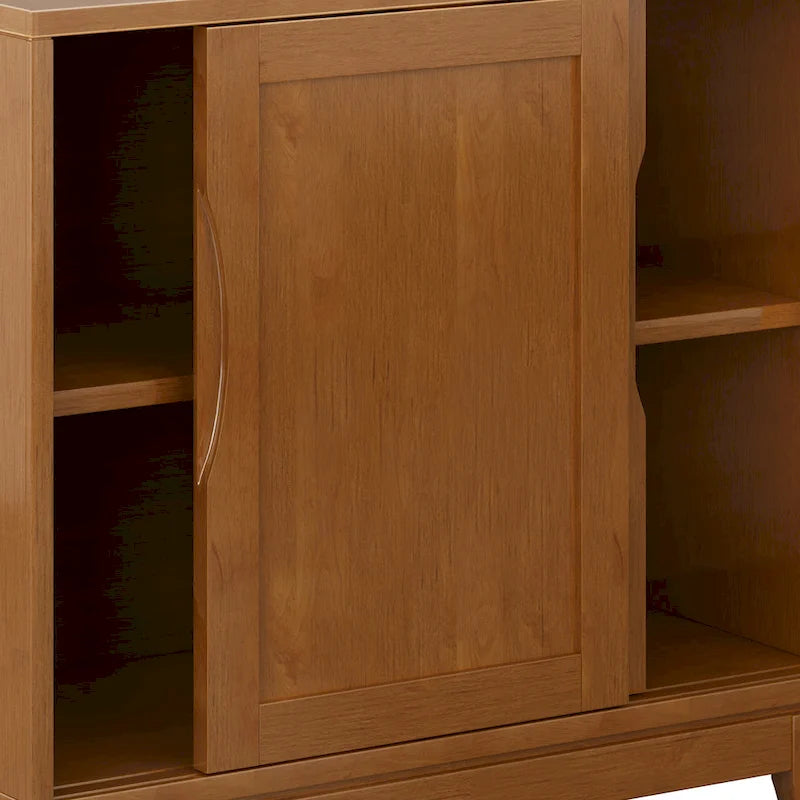 Meuble de rangement bas WYNDENHALL Pearson en BOIS MASSIF, largeur 30 pouces, style moderne du milieu du siècle - 30 po l x 14 po p x 31 po h