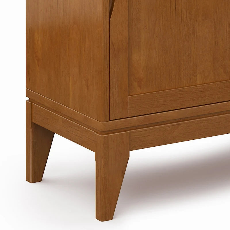 Meuble de rangement bas WYNDENHALL Pearson en BOIS MASSIF, largeur 30 pouces, style moderne du milieu du siècle - 30 po l x 14 po p x 31 po h