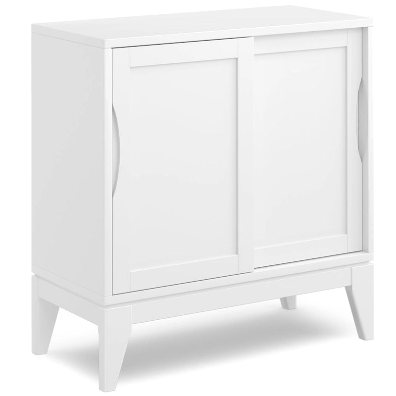 Meuble de rangement bas WYNDENHALL Pearson en BOIS MASSIF, largeur 30 pouces, style moderne du milieu du siècle - 30 po l x 14 po p x 31 po h