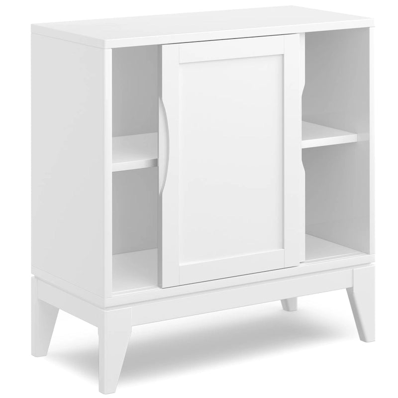 Meuble de rangement bas WYNDENHALL Pearson en BOIS MASSIF, largeur 30 pouces, style moderne du milieu du siècle - 30 po l x 14 po p x 31 po h
