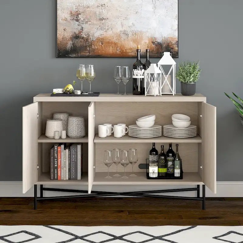 Table de buffet rectangulaire large Brighton 48 - 47,5 de large