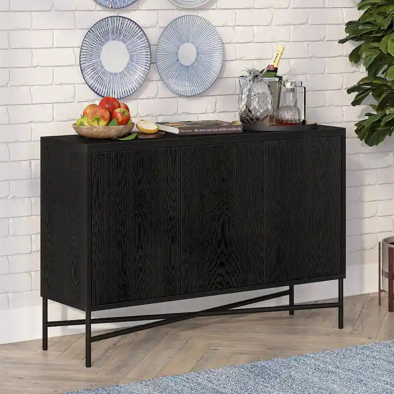Table de buffet rectangulaire large Brighton 48 - 47,5 de large