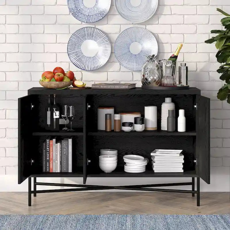 Table de buffet rectangulaire large Brighton 48 - 47,5 de large