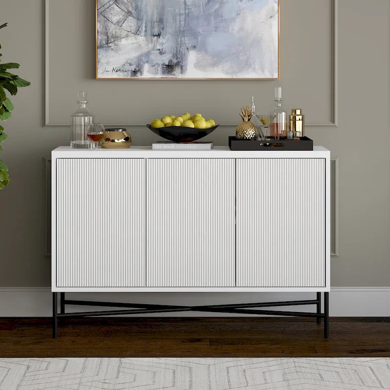 Table de buffet rectangulaire large Brighton 48 - 47,5 de large