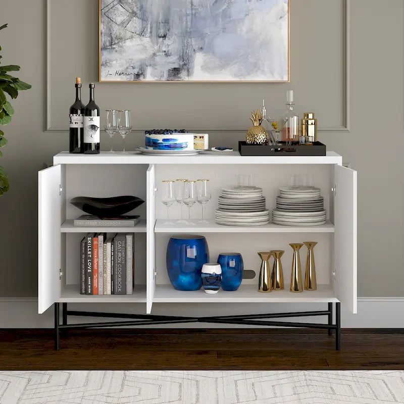 Table de buffet rectangulaire large Brighton 48 - 47,5 de large