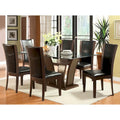 Ensemble de salle à manger 7 pièces Bind en bois massif avec étagères ouvertes par Furniture of America