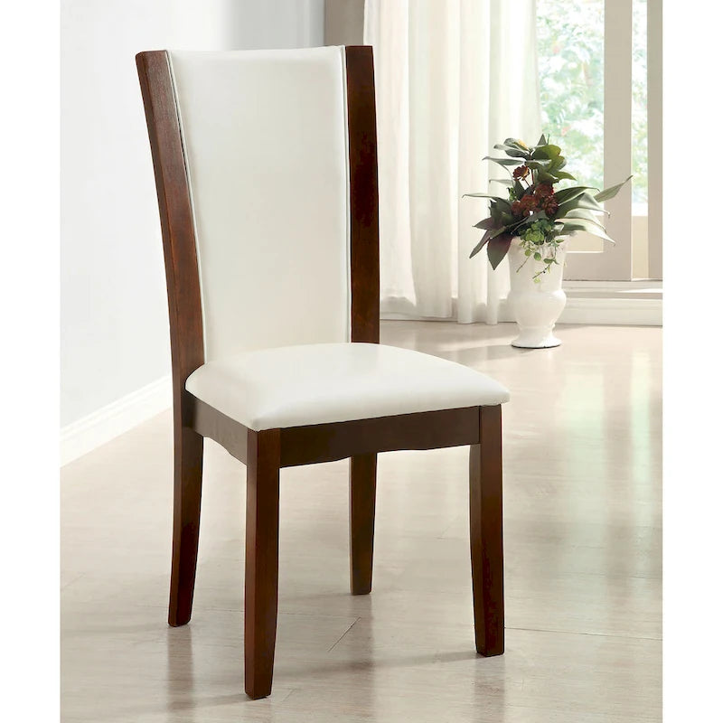 Ensemble de salle à manger 7 pièces Bind en bois massif avec étagères ouvertes par Furniture of America