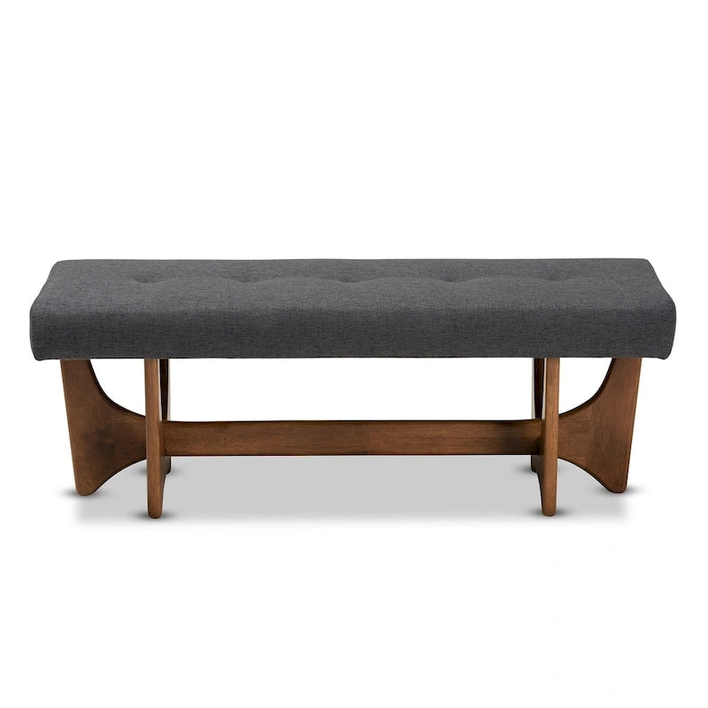 Banc rembourré Carson Carrington Ullarp de style moderne du milieu du siècle