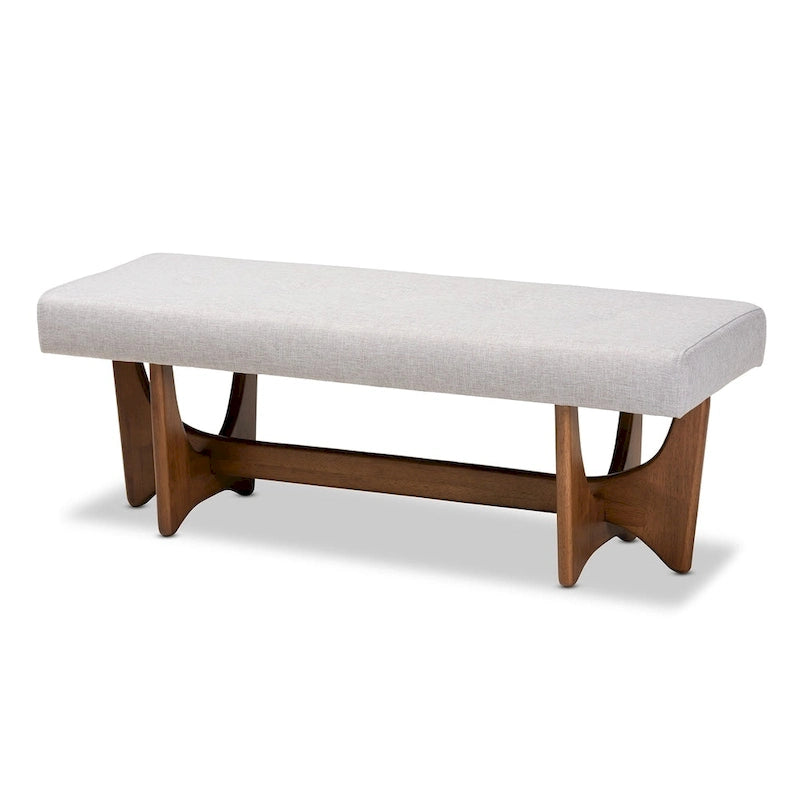 Banc rembourré Carson Carrington Ullarp de style moderne du milieu du siècle