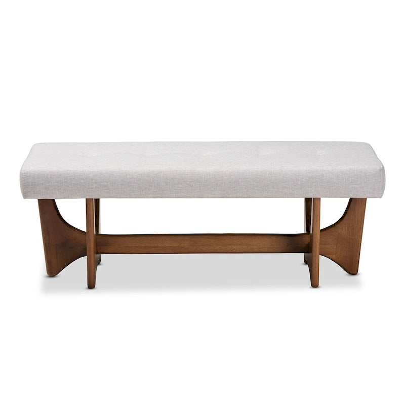Banc rembourré Carson Carrington Ullarp de style moderne du milieu du siècle