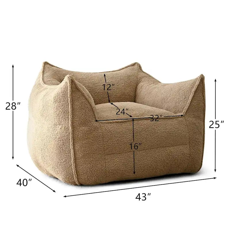 Canapé paresseux canapé de salon pouf poire