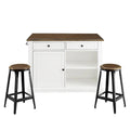 Îlot de cuisine Avenue Greene Betty avec 2 tabourets