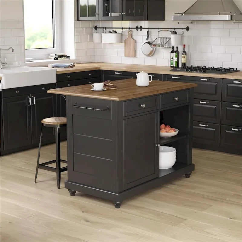 Îlot de cuisine Avenue Greene Betty avec 2 tabourets