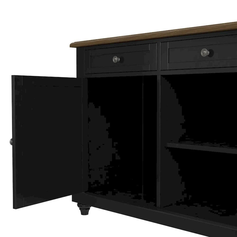 Îlot de cuisine Avenue Greene Betty avec 2 tabourets