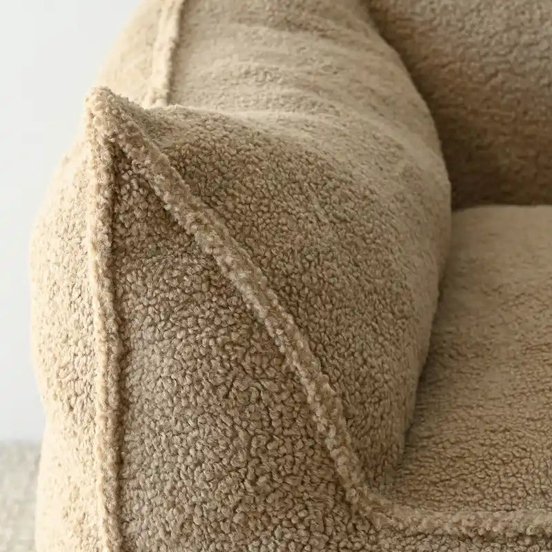 Canapé Paresseux Teddy Faux Tissu Canapé de Salon Fauteuil Poire avec Mousse à Mémoire de Forme